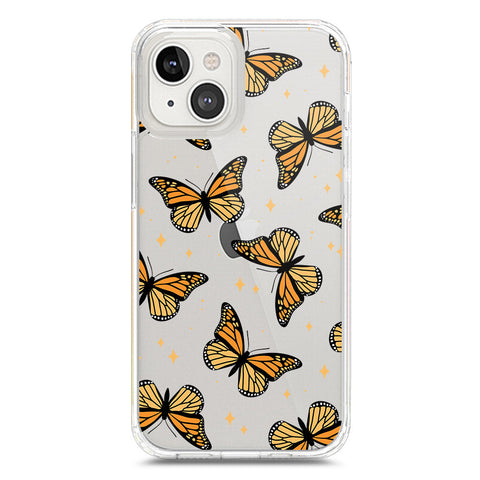 iPhone 14 Cover - O'Nation Butterfly Dreams Series 1 - Clear Phone Case - Soft Silicon Borders