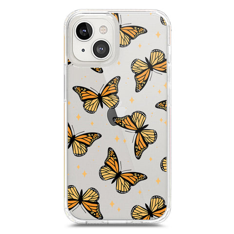 iPhone 13 Mini Cover - O'Nation Butterfly Dreams Series 1 - Clear Phone Case - Soft Silicon Borders