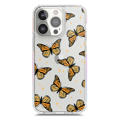 iPhone 13 Pro Cover - O'Nation Butterfly Dreams Series 1 - Clear Phone Case - Soft Silicon Borders