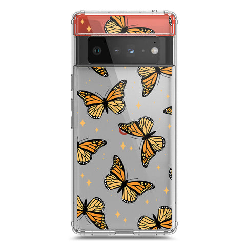 Google Pixel 6 Pro Cover - O'Nation Butterfly Dreams Series 1 - Clear Phone Case - Soft Silicon Borders