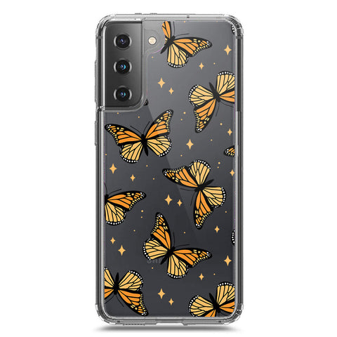 Samsung Galaxy S21 5G Cover - O'Nation Butterfly Dreams Series 1 - Clear Phone Case - Soft Silicon Borders