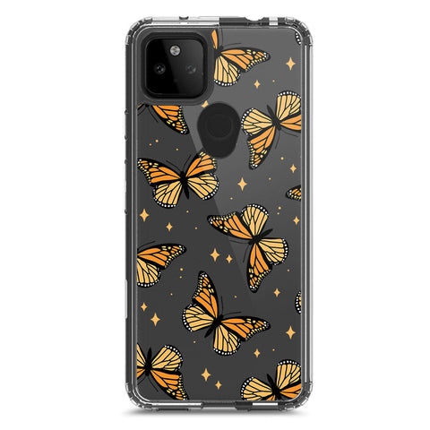 Google Pixel 5a 5G Cover - O'Nation Butterfly Dreams Series 1 - Clear Phone Case - Soft Silicon Borders