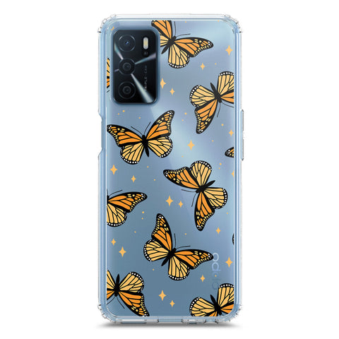 Oppo A55s Cover - O'Nation Butterfly Dreams Series 1 - Clear Phone Case - Soft Silicon Borders