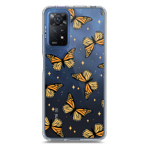 Xiaomi Redmi Note 11 pro Cover - O'Nation Butterfly Dreams Series 1 - Clear Phone Case - Soft Silicon Borders