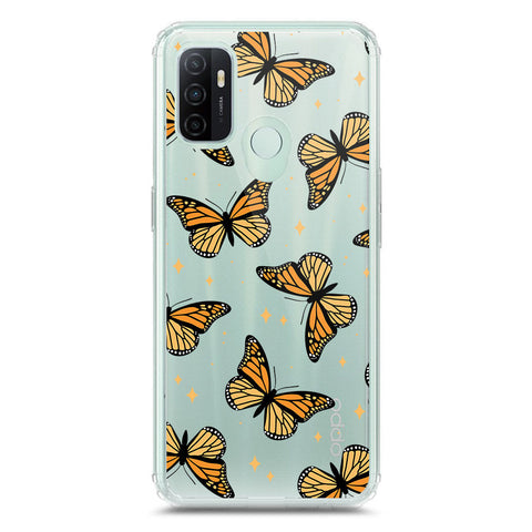 Oppo A53s Cover - O'Nation Butterfly Dreams Series 1 - Clear Phone Case - Soft Silicon Borders