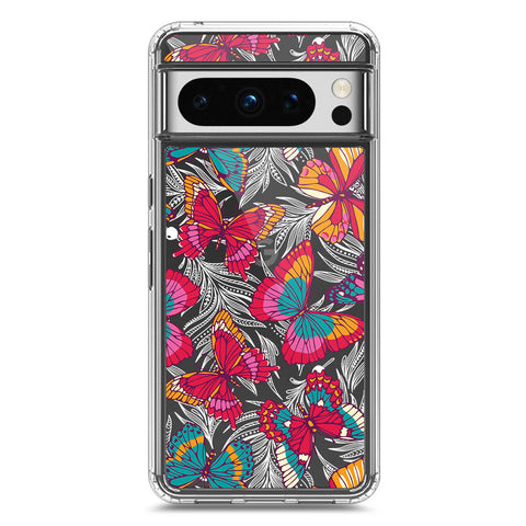 Google Pixel 8 Pro Cover - O'Nation Butterfly Dreams Series 1 - Clear Phone Case - Soft Silicon Borders