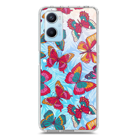 Oppo A96 4G Cover - O'Nation Butterfly Dreams Series 1 - Clear Phone Case - Soft Silicon Borders