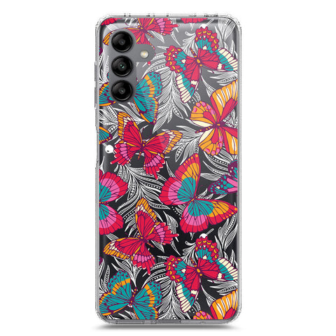 Samsung Galaxy A04s Cover - O'Nation Butterfly Dreams Series 1 - Clear Phone Case - Soft Silicon Borders