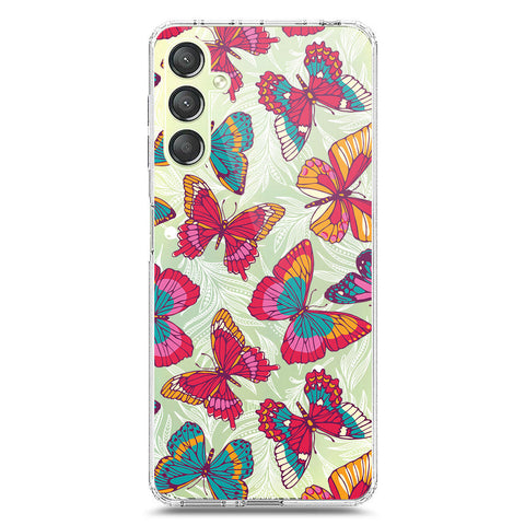 Samsung Galaxy A25 5G Cover - O'Nation Butterfly Dreams Series 1 - Clear Phone Case - Soft Silicon Borders