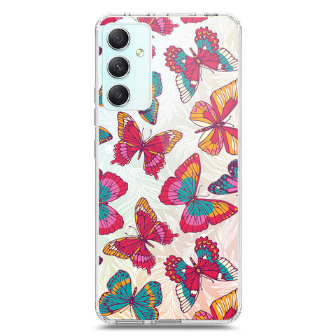 Samsung Galaxy A34 5G Cover - O'Nation Butterfly Dreams Series 1 - Clear Phone Case - Soft Silicon Borders