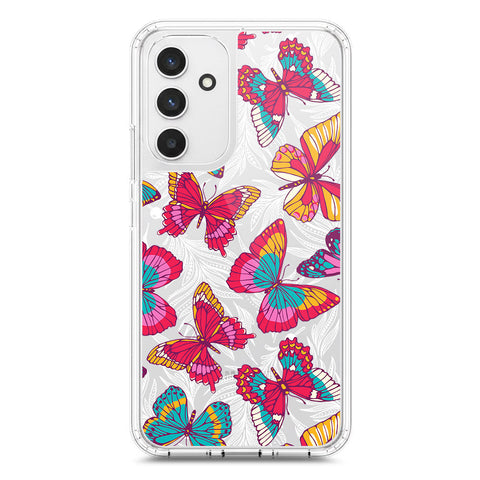 Samsung Galaxy A54 Cover - O'Nation Butterfly Dreams Series 1 - Clear Phone Case - Soft Silicon Borders