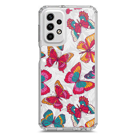 Samsung Galaxy A23 Cover - O'Nation Butterfly Dreams Series 1 - Clear Phone Case - Soft Silicon Borders