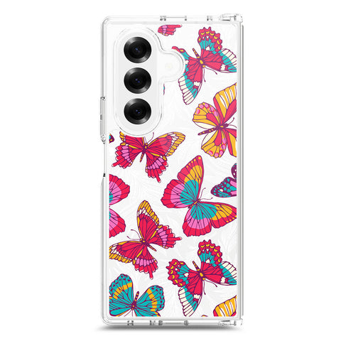 Samsung Galaxy Z Fold 7 Cover - O'Nation Butterfly Dreams Series 1 - Clear Phone Case - Soft Silicon Borders