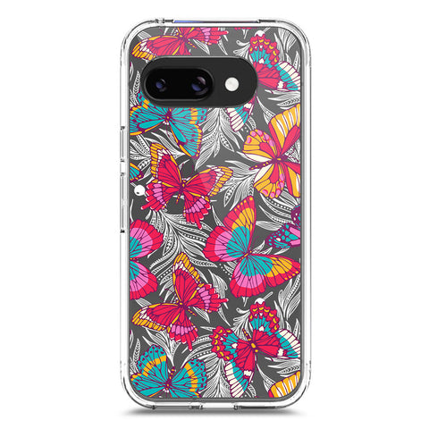 Google Pixel 9a Cover - O'Nation Butterfly Dreams Series 1 - Clear Phone Case - Soft Silicon Borders