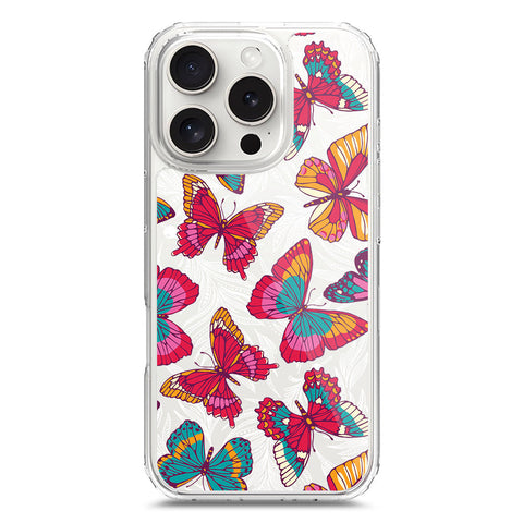 iPhone 16 Pro Cover - O'Nation Butterfly Dreams Series 1 - Clear Phone Case - Soft Silicon Borders
