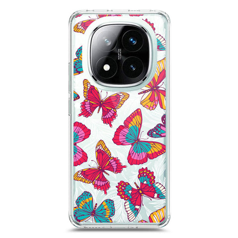 Xiaomi Redmi Note 14 Pro 5G Cover - O'Nation Butterfly Dreams Series 1 - Clear Phone Case - Soft Silicon Borders