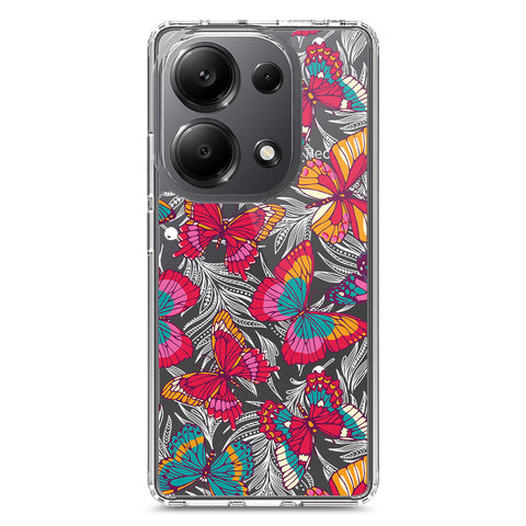 Xiaomi Redmi Note 13 Pro 4G Cover - O'Nation Butterfly Dreams Series 1 - Clear Phone Case - Soft Silicon Borders