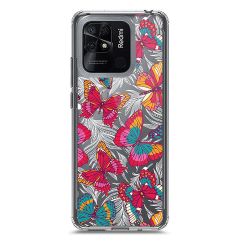 Xiaomi Redmi 10C Cover - O'Nation Butterfly Dreams Series 1 - Clear Phone Case - Soft Silicon Borders
