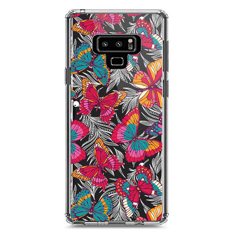 Samsung Galaxy Note 9 Cover - O'Nation Butterfly Dreams Series 1 - Clear Phone Case - Soft Silicon Borders