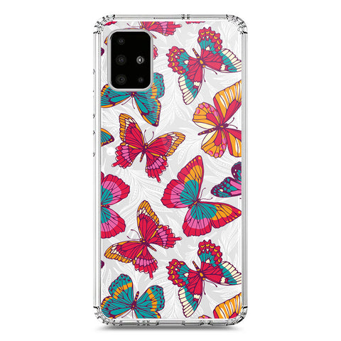 Samsung Galaxy A51 Cover - O'Nation Butterfly Dreams Series 1 - Clear Phone Case - Soft Silicon Borders