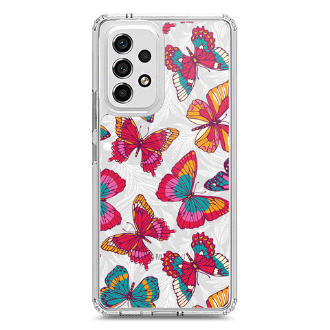 Samsung Galaxy A53 5G Cover - O'Nation Butterfly Dreams Series 1 - Clear Phone Case - Soft Silicon Borders