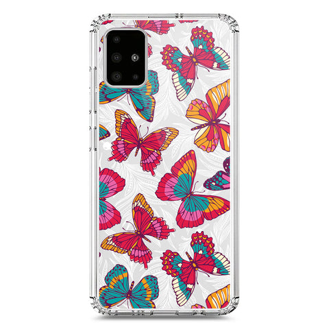 Samsung Galaxy A71 Cover - O'Nation Butterfly Dreams Series 1 - Clear Phone Case - Soft Silicon Borders