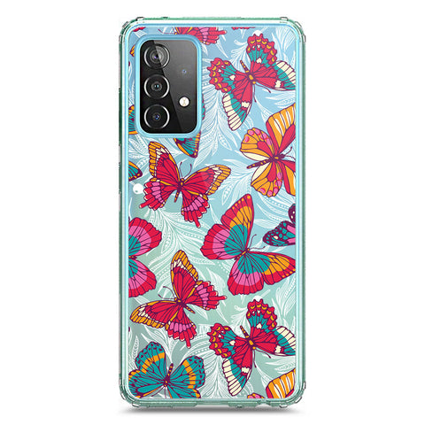 Samsung Galaxy A72 Cover - O'Nation Butterfly Dreams Series 1 - Clear Phone Case - Soft Silicon Borders