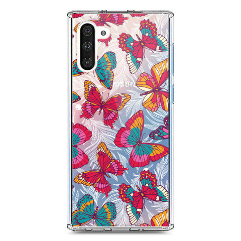 Samsung Galaxy Note 10 Cover - O'Nation Butterfly Dreams Series 1 - Clear Phone Case - Soft Silicon Borders