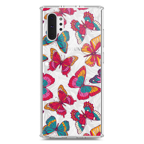Samsung Galaxy Note 10 Plus Cover - O'Nation Butterfly Dreams Series 1 - Clear Phone Case - Soft Silicon Borders