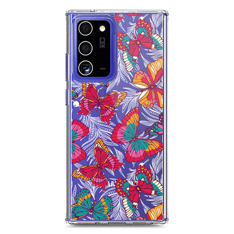 Samsung Galaxy Note 20 Ultra Cover - O'Nation Butterfly Dreams Series 1 - Clear Phone Case - Soft Silicon Borders