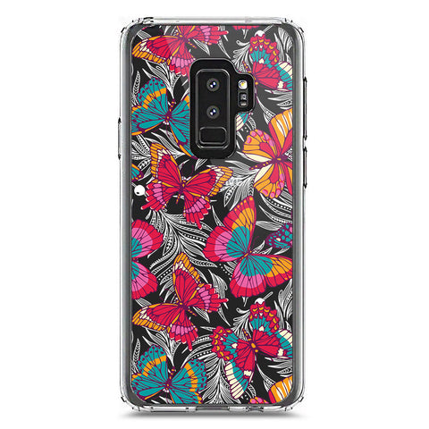 Samsung Galaxy S9 Plus Cover - O'Nation Butterfly Dreams Series 1 - Clear Phone Case - Soft Silicon Borders