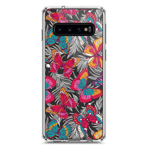 Samsung Galaxy S10 Cover - O'Nation Butterfly Dreams Series 1 - Clear Phone Case - Soft Silicon Borders