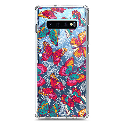 Samsung Galaxy S10 Plus Cover - O'Nation Butterfly Dreams Series 1 - Clear Phone Case - Soft Silicon Borders