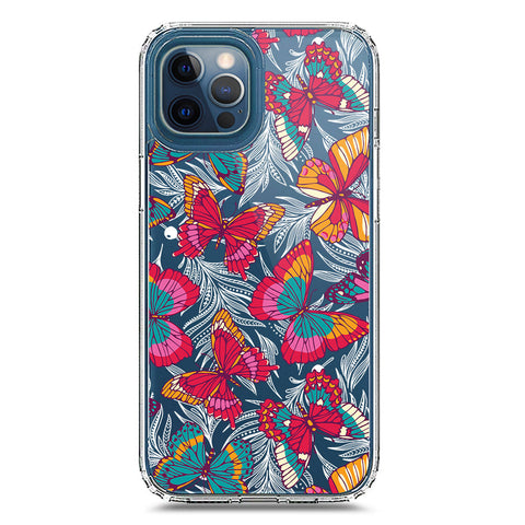 iPhone 12 Pro Max Cover - O'Nation Butterfly Dreams Series 1 - Clear Phone Case - Soft Silicon Borders