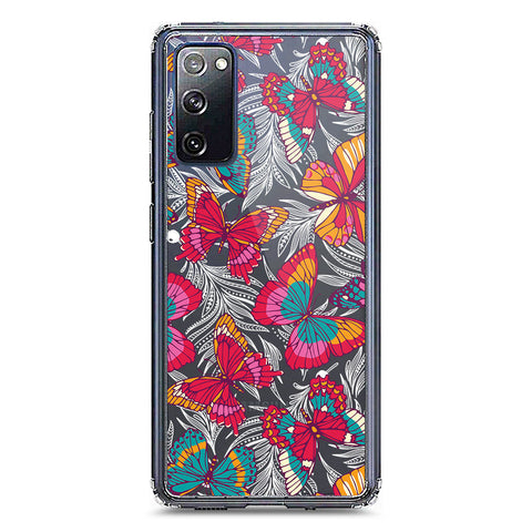 Samsung Galaxy S20 FE Cover - O'Nation Butterfly Dreams Series 1 - Clear Phone Case - Soft Silicon Borders