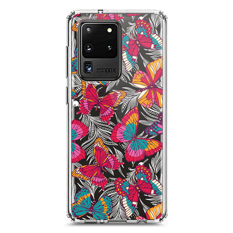 Samsung Galaxy S20 Ultra Cover - O'Nation Butterfly Dreams Series 1 - Clear Phone Case - Soft Silicon Borders