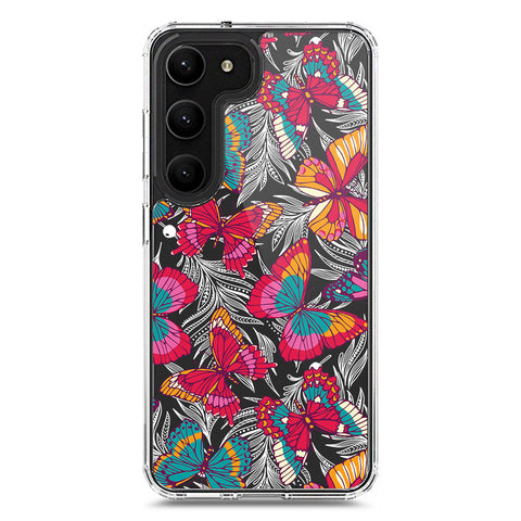 Samsung Galaxy S23 Plus 5G Cover - O'Nation Butterfly Dreams Series 1 - Clear Phone Case - Soft Silicon Borders