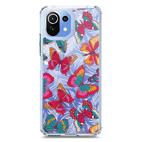 Xiaomi 11 Lite 5G NE Cover - O'Nation Butterfly Dreams Series 1 - Clear Phone Case - Soft Silicon Borders