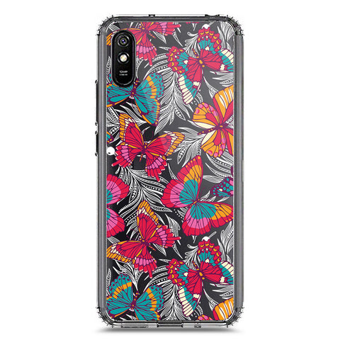 Xiaomi Redmi 9A Cover - O'Nation Butterfly Dreams Series 1 - Clear Phone Case - Soft Silicon Borders