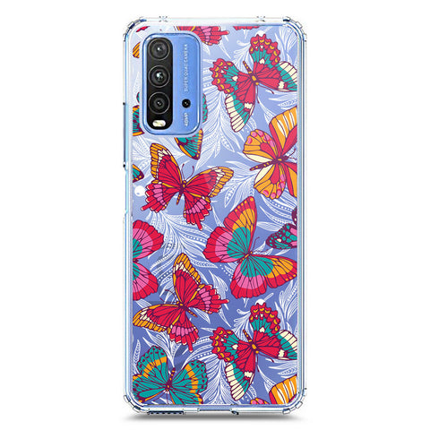 Xiaomi Redmi 9T Cover - O'Nation Butterfly Dreams Series 1 - Clear Phone Case - Soft Silicon Borders