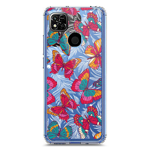 Xiaomi Redmi 10A Cover - O'Nation Butterfly Dreams Series 1 - Clear Phone Case - Soft Silicon Borders