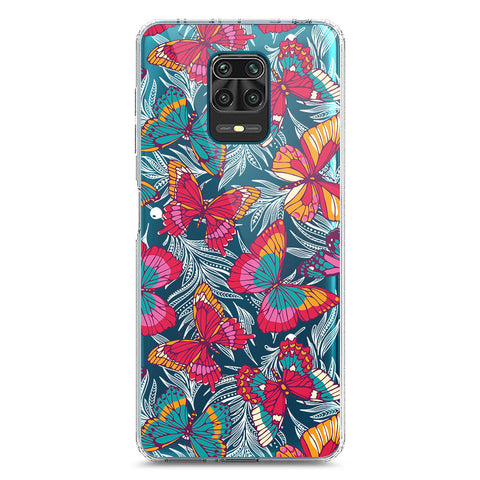 Xiaomi Redmi Note 9S Cover - O'Nation Butterfly Dreams Series 1 - Clear Phone Case - Soft Silicon Borders