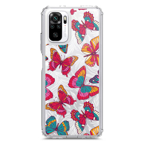 Xiaomi Redmi Note 10S Cover - O'Nation Butterfly Dreams Series 1 - Clear Phone Case - Soft Silicon Borders