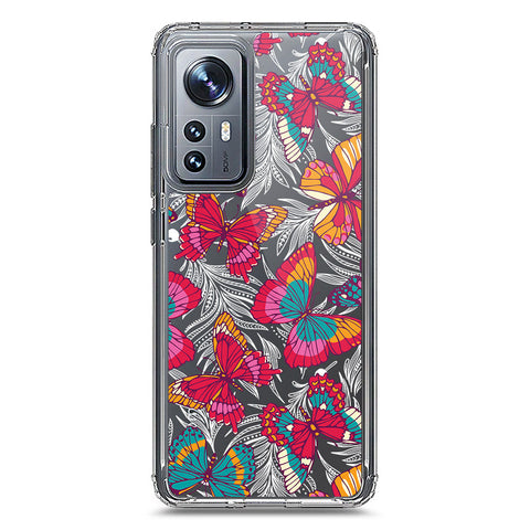 Xiaomi 12 Cover - O'Nation Butterfly Dreams Series 1 - Clear Phone Case - Soft Silicon Borders