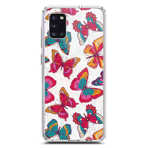 Samsung Galaxy A31 Cover - O'Nation Butterfly Dreams Series 1 - Clear Phone Case - Soft Silicon Borders
