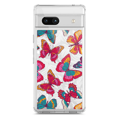 Google Pixel 7a Cover - O'Nation Butterfly Dreams Series 1 - Clear Phone Case - Soft Silicon Borders