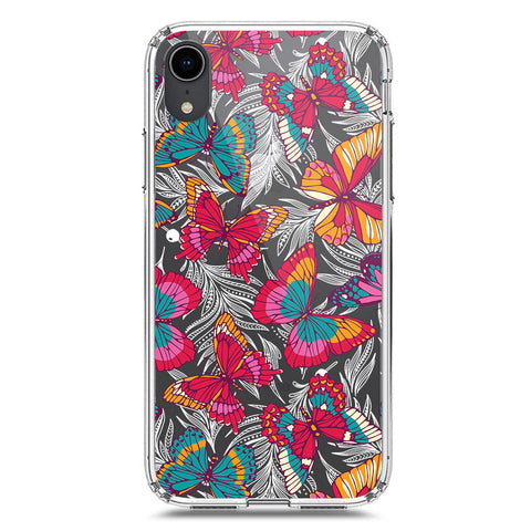 iPhone XR Cover - O'Nation Butterfly Dreams Series 1 - Clear Phone Case - Soft Silicon Borders