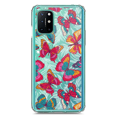 OnePlus 8T Cover - O'Nation Butterfly Dreams Series 1 - Clear Phone Case - Soft Silicon Borders