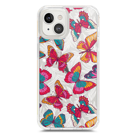 iPhone 14 Cover - O'Nation Butterfly Dreams Series 1 - Clear Phone Case - Soft Silicon Borders