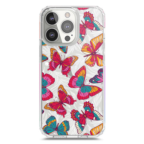 iPhone 13 Pro Cover - O'Nation Butterfly Dreams Series 1 - Clear Phone Case - Soft Silicon Borders
